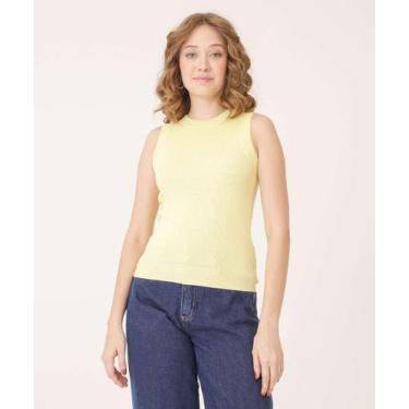 Imagem de Blusa Regata Feminina Tricô Marisa-16391, Bege, G