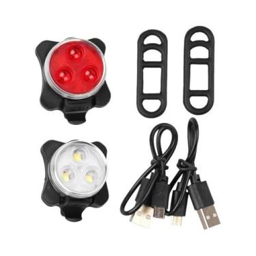 Imagem de Lanterna LED Recarregável USB À Prova d'Água Para Bicicleta, Luz Diant