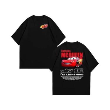 Imagem de Camiseta De Algodão Com Estampa De Verão Lightning McQueen Sally Para 