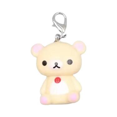 Imagem de Pingente De Celular Kawaii Rilakkuma Y2K Artesanal Com Urso, Corrente 