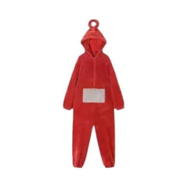Imagem de Fantasia Cosplay Teletubbies Lala Unissex Para Adultos, Pijamas Macios