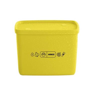 Imagem de Pote Hermético Tupperware Jeitoso 800ml, 800ml, Amarelo