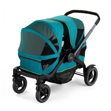Imagem de Carrinho de Passeio para 2 Crianças Multifuncional com Porta Objeto e Cobertura, até 90 kg, Graco, Azul