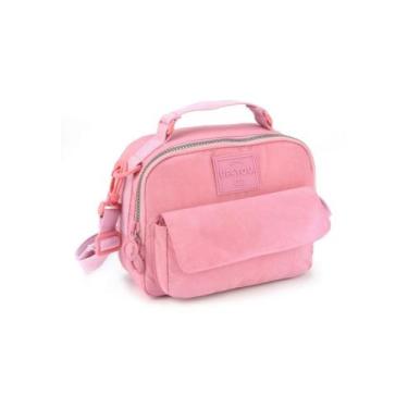 Imagem de Bolsa Transversal Feminina Crinkle Nylon Up4You BE60148UP Rosa, Único,