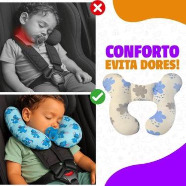 Imagem de Almofada Para Pescoço Bebe Conforto Fofinha Apoio De Cabeça - Varietah