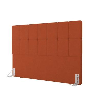 Imagem de Cabeceira Queen 162cm Boucle Estofada Design Moderno para Quarto Linea Terracota