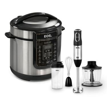 Imagem de Panela De Pressão Elétrica Digital Epp60di Com Mixer Miniprocessador 3 Em 1 Emx02 Eos 220v 220v