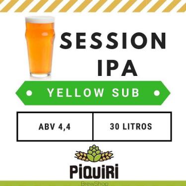 Imagem de Kit de Insumos para Fabricação de Cerveja Artesanal 30L Session IPA Ye