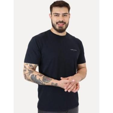 Imagem de Camiseta Tommy Jeans Masculina Slim Linear Chest Azul Marinho-Masculino