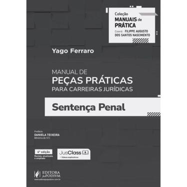 Imagem de Manual De Peças Práticas Para Carreiras Jurídicas - Sentença Penal - 2026