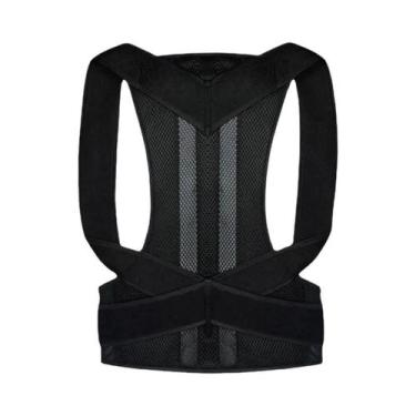 Imagem de Corretor De Postura Ajustável Unissex, Suporte Para Costas E Clavícula