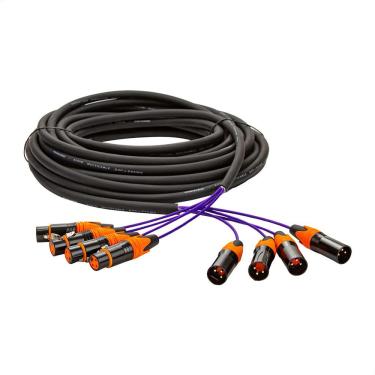 Imagem de Multicabos Com Conectores Xlr 4 Vias - Profissional 90 Metros