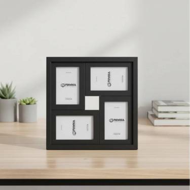 Imagem de Porta Retrato Mosaico 34x34cm Para 4 Fotos 10x15