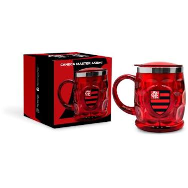 Imagem de Caneca inox master 450ml times -flamengo - Brasfoot