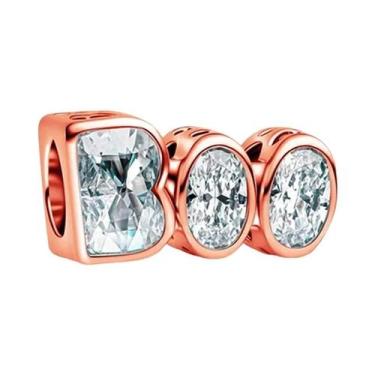 Imagem de Pingente De Coração, Estrela, Lua E Flor Em Ouro Rosê Para Pulseiras D