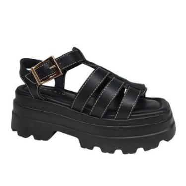 Imagem de Sandália Feminina Plataforma Tratorada Super Leve Ramarim 2542203-Feminino