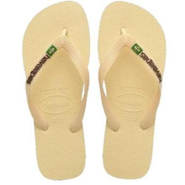 Imagem de Chinelo Havaianas Logo Brasil Buttercream Original-Unissex