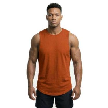 Imagem de Regata Abruptto Longline Premium Barra Arredondada Não Amassa Seca Rápido Proteção UV-Masculino