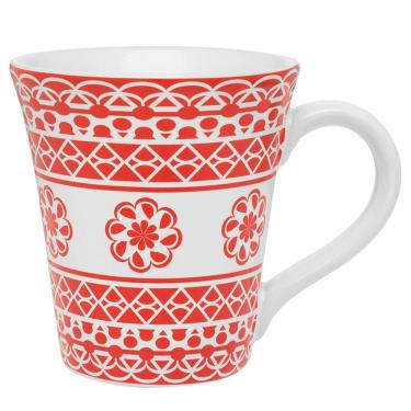 Imagem de Kit 6 Canecas Tulipa Renda Oxford® Cerâmica 330ml