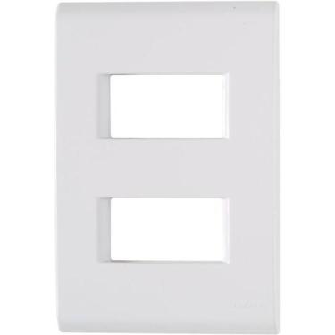 Imagem de Placa Com 2 Postos Afastados Liz 4x2 - 57106-006 - Tramontina Placa 2p