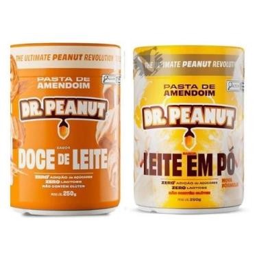 Imagem de Kit 2 Pasta de amendoim Dr Peanut 250g Sabores Zero Açucares Sem Glúte