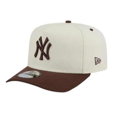 Imagem de Boné New Era 950 A-Frame New York Yankee Off White Masculino-Masculino