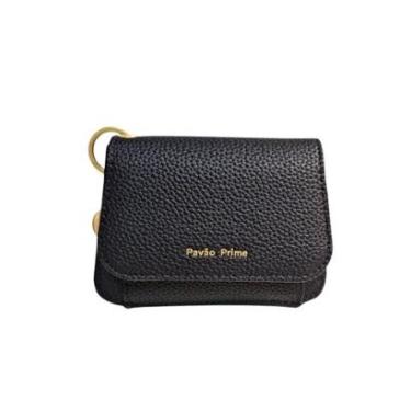 Imagem de Carteira feminina pequena com Bolso para Moeda com Zíper Pavão de Ouro-Feminino