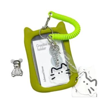 Imagem de Protetor De Crachá De Identificação De Estudante Com Orelhas De Gato P