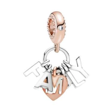 Imagem de Pingente Árvore Genealógica Prata 925 Charm Mãe Pai Amor Eterno Para P