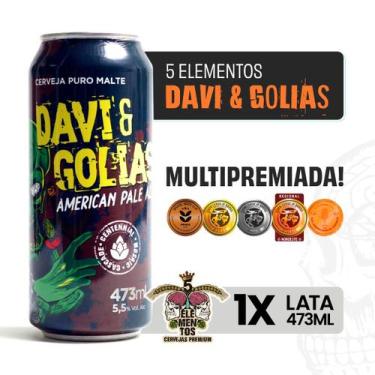 Imagem de Cerveja Artesanal 5 Elementos Davi Golias APA Lata 473ml