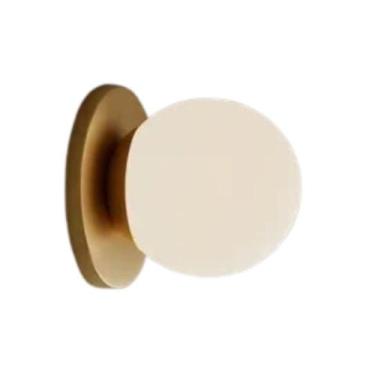 Imagem de Arandela Moderna Dourada Globo de Vidro Sala Corredor Lavabo - Arevo I