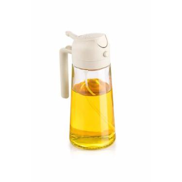 Imagem de Kit Dispenser de Óleo Azeite 2 em 1 Pulverizador Cozinha Salada 450ml 