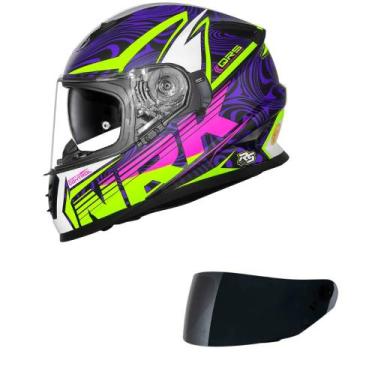 Imagem de Capacete Norisk Soul II Control Preto e Rosa Fosco Mais Viseira Fumê T