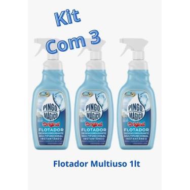 Imagem de Kit flotador multiuso orig. pingo magico 3x1lt - Pingo Mágico
