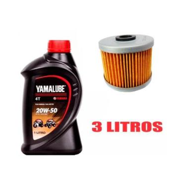 Imagem de Kit Troca Oleo E Filtro Yamaha Xt 600 Tenere 600 Yamalube 20w50