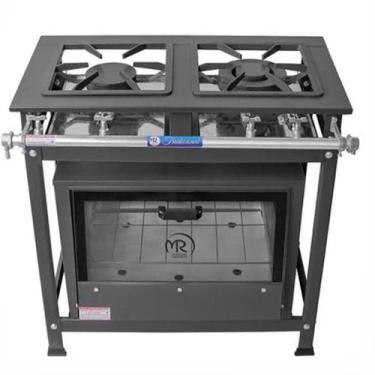 Imagem de Fogão a Gás Conjugado Standard 2 Bocas Baixa Pressão 30x30 com Forno P