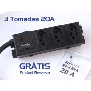 Imagem de Filtro de Linha 3T Profissional 20 Amperes Gabinete Ferro Led Acompanh