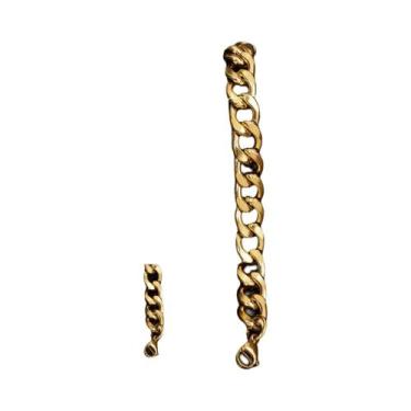 Imagem de Pulseira Clássica Feminina Em Aço Inoxidável Banhada a Ouro, À Prova d