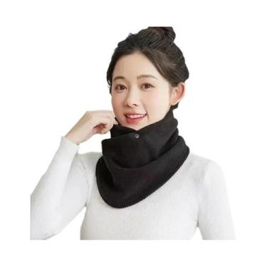Imagem de Cachecol Térmico De Inverno Unissex Em Fleece Polar, Corta-Vento Quent