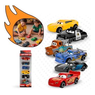 Imagem de Kit 6 Carrinhos Miniatura Metal Carros 3 - O Filme Relâmpago Mcqueen B
