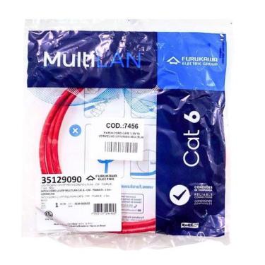 Imagem de Cabo de Rede Patch Cord Cat6 1,5m RJ45 Internet Ethernet - SECLAN