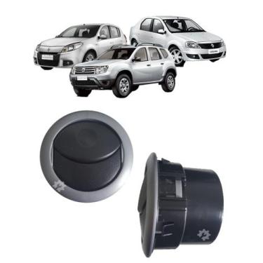 Imagem de Difusor Ar Central Lateral Prata Logan Sandero Duster 2007 2014 - RENA