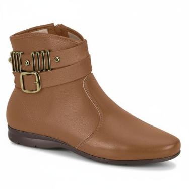 Imagem de Bota Beira Rio Feminina Caramelo Elegância Urbana Versátil -, Caramelo