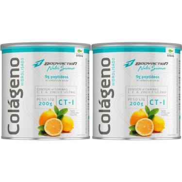 Imagem de Kit 2X Colágeno Hidrolisado Nutri Science - 200g Limão com Clorofila - BodyAction-Mascu...