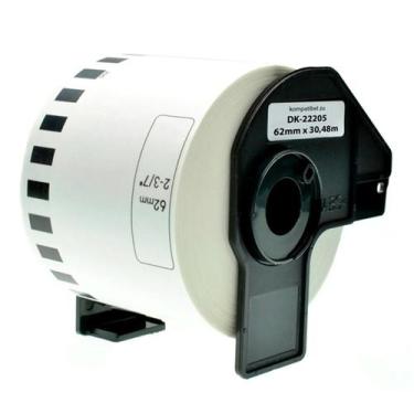 Imagem de Etiqueta Brother Branca 62mm x 30,48m - DK2205