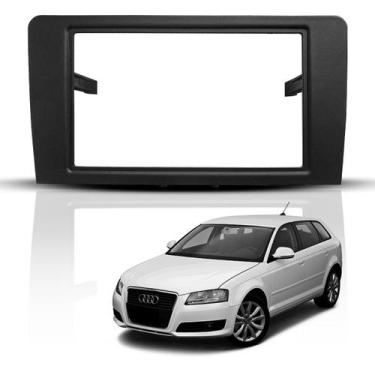 Imagem de Moldura Central Multimídia Painel 2 Din Dvd Audi A3 2007 a 2011 - Perm