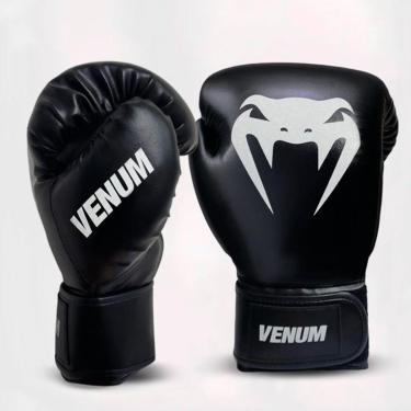 Imagem de Luva Venum Basic Evo Training Black - 12oz-Unissex