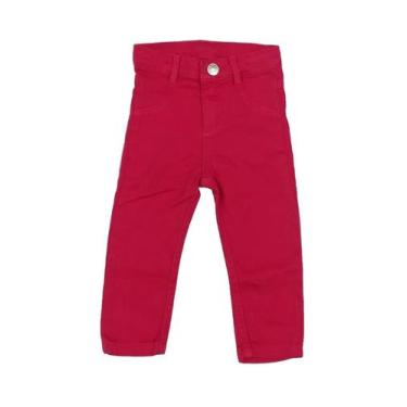 Imagem de Calça Infantil Sarja Cereja Momi, 2, Cereja