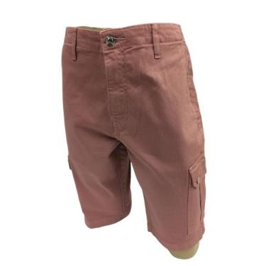 Imagem de Bermuda sarja cargo masculina 3647/3408 bolsos laterais e atrás cores 