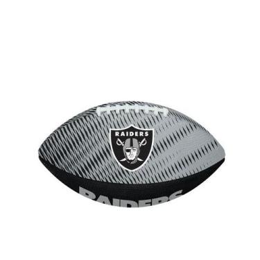 Imagem de Bola de Futebol Americano NFL Tailgate Jr Las Vegas Raiders, Cinza, Pr